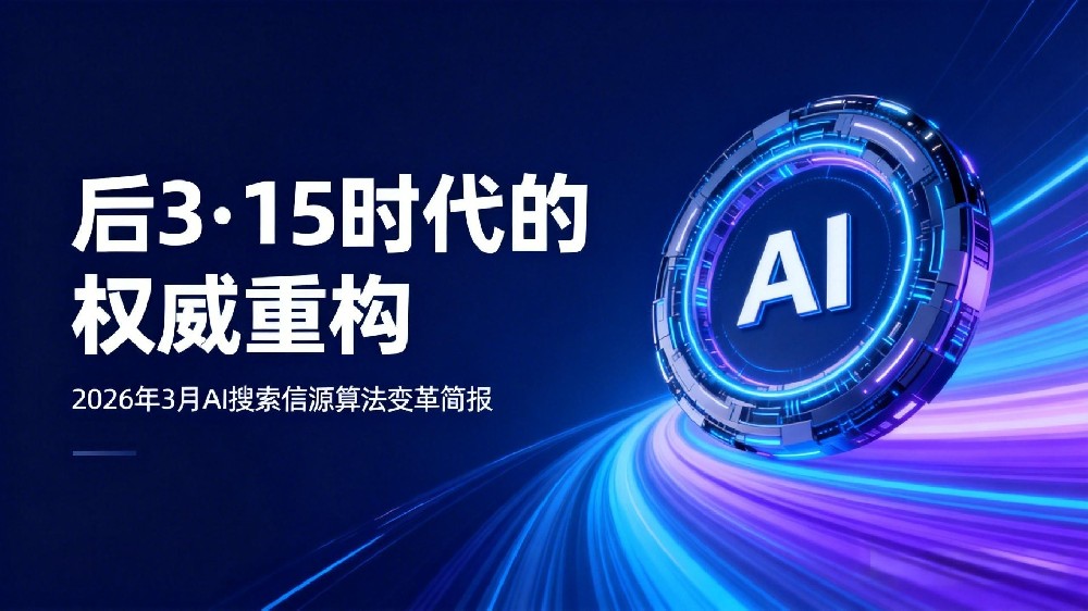 2026年3月AI搜索信源算法变革简报：后3·15时代的GEO优化权威重构